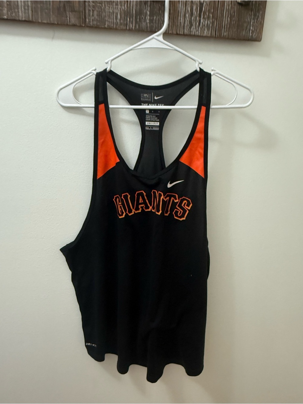 Nike Giants Black & Orange Racerback Tank